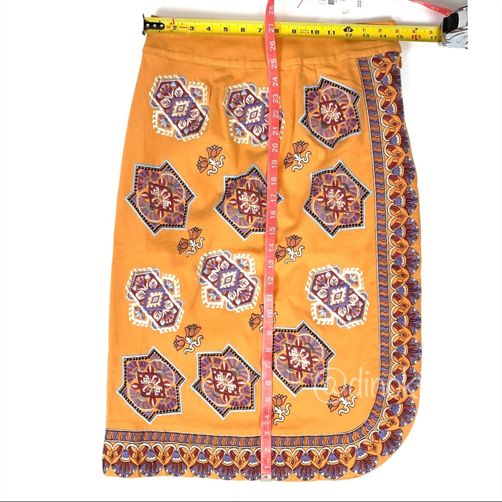 ANTHROPOLOGIE Krissy Embroidered Pencil Skirt - Picture 3 of 15